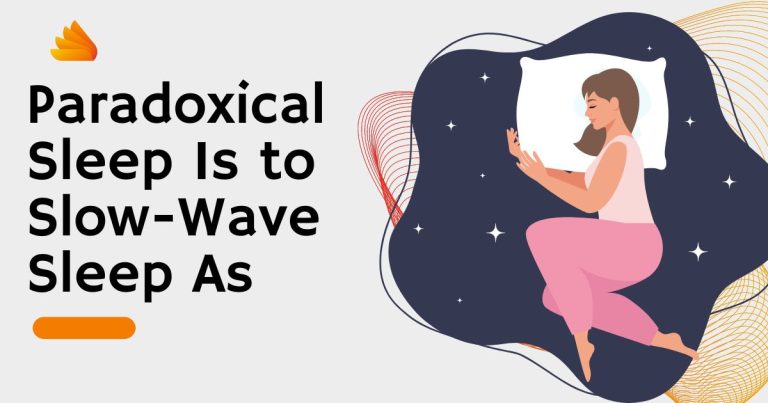 Paradoxical Sleep Is to Slow-Wave Sleep As